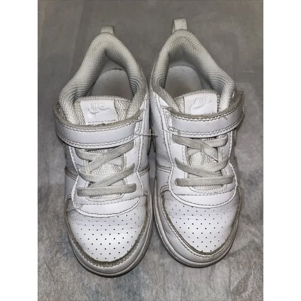 Nike Court Borough Low SL TDV Sneaker White Size 10c AV3172 100